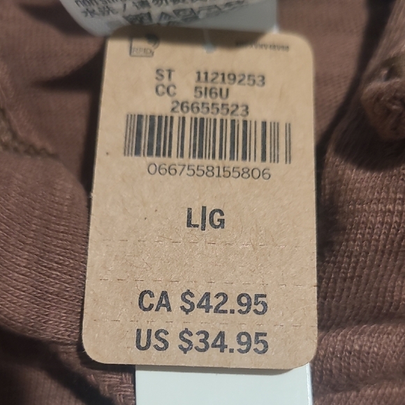 NWT PINK Victoria's Secret Brown Zip-Up Hoodie - Picture 6 of 8